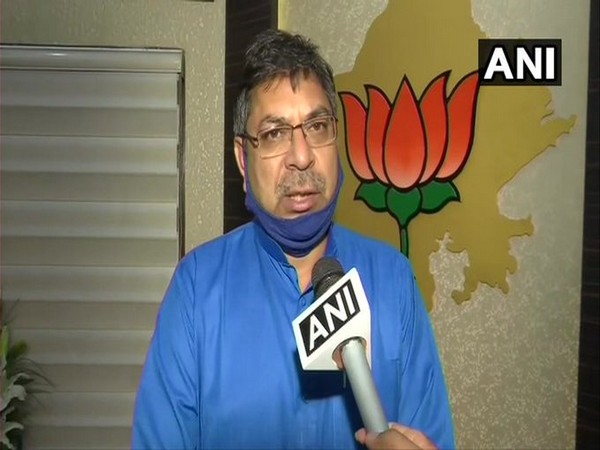 Rajasthan BJP president Satish Poonia talking to ANI on Monday.