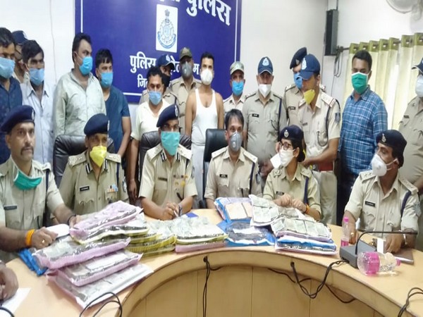 Seven accused in police custody in Satna in Madhya Pradesh on Sunday. Photo/ANI 