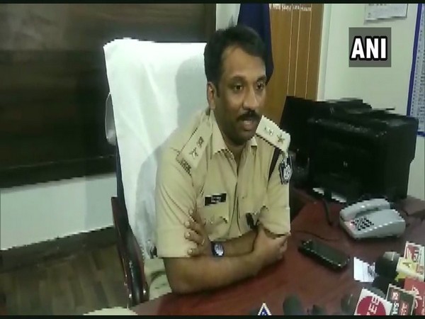 Satna SP Riyaz Iqbal speaking to reporters on Friday.