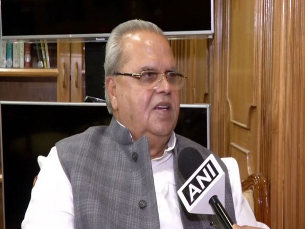 Jammu Kashmir Governor Satya Pal Malik in conversation with ANI on Friday. Photo/ANI