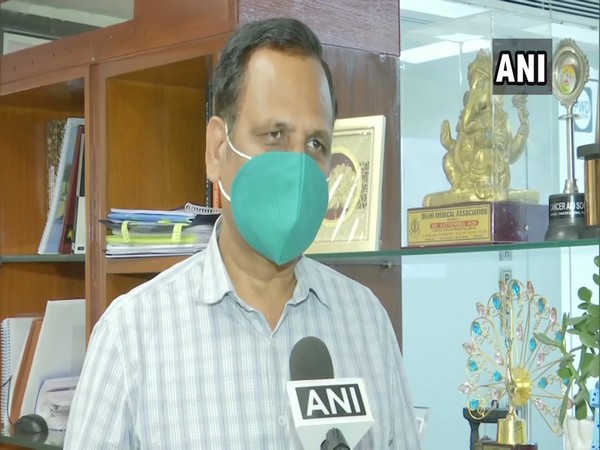Delhi Health Minister Satyendar Jain speaking to ANI on Friday. Photo/ANI