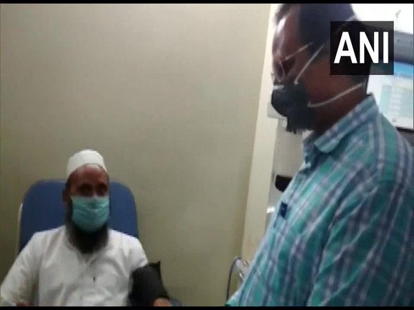 Delhi Health Minister Satyendar Jain visits Plasma Donation Centre in Narela in the national capital.