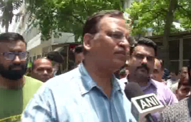 Delhi Health Minister Satyendra Jain while speaking to ANI in New Delhi on Tuesday. Photo/ANI