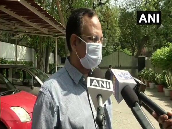Delhi Health Minister Satyendra Jain speaks to media in New Delhi [Photo/ANI]