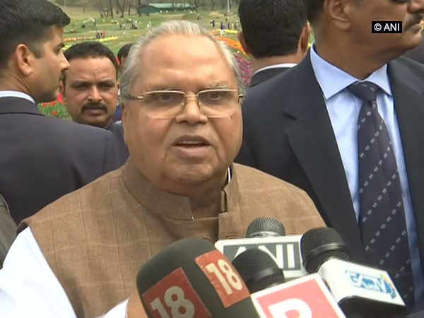 J-K Governor Satyapal Malik at Srinagar. Photo/ANI