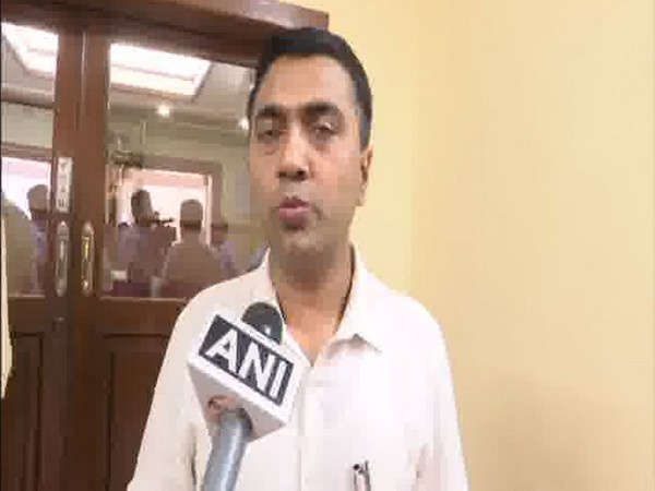 Goa Chief Minister Pramod Sawant speaking to ANI in Panaji on Wednesday. Photo/ANI