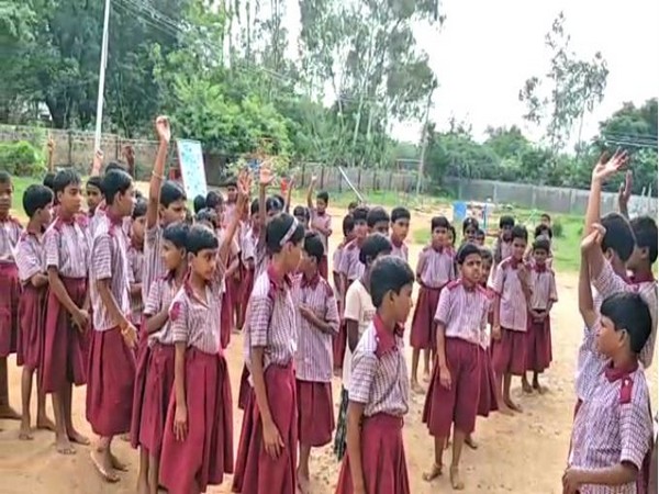 Visual from Tribal Welfare Residential School where 180 girls were given a haircut by administration.