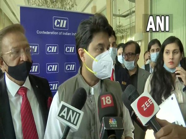 Minister of Civil Aviation Jyotiraditya Scindia (Photo/ ANI)