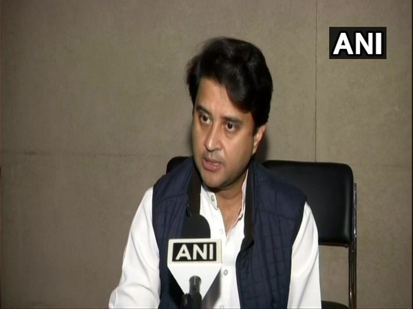 BJP leader Jyotiraditya Scindia in conversation with ANI. (File Pic)