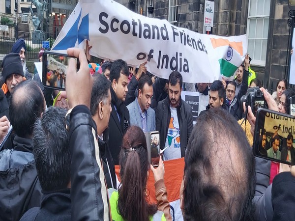 Scotland Friends for India gathered in Edinburgh on Saturday to show their support to the Indian government for the CAA.
