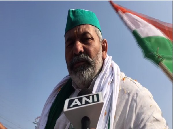 BKU leader Rakesh Tikait. (Photos/ANI)