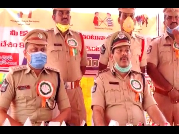 Eluru Range DIG KV Mohan Rao (right hand side). Photo/ANI