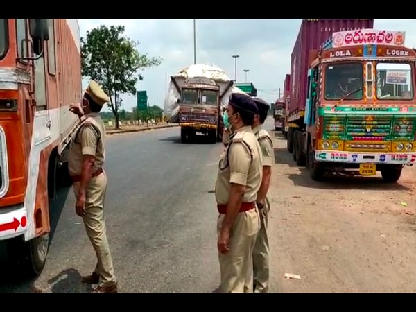 West Godavari district SP Navadeep Singh Grewal on surprise check in Andhra Pradesh. Photo/ANI