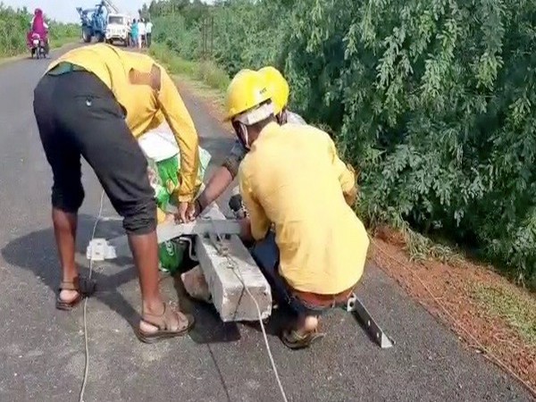 Power restoration work in full swing in Odisha's Bhadrak. 