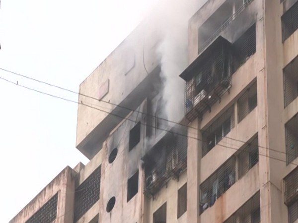 Visuals of the Mumbai building where fire broke out (Photo/ANI)