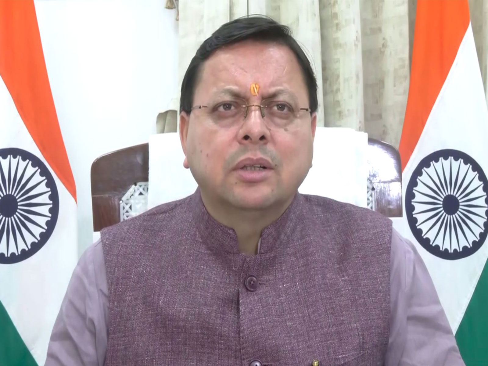 Uttarakhand Chief Minister Pushkar Singh Dhami (Photo/ANI)