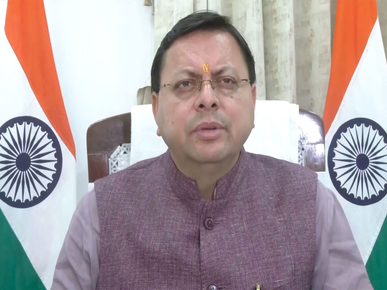 Uttarakhand Chief Minister Pushkar Singh Dhami (File photo/ANI)