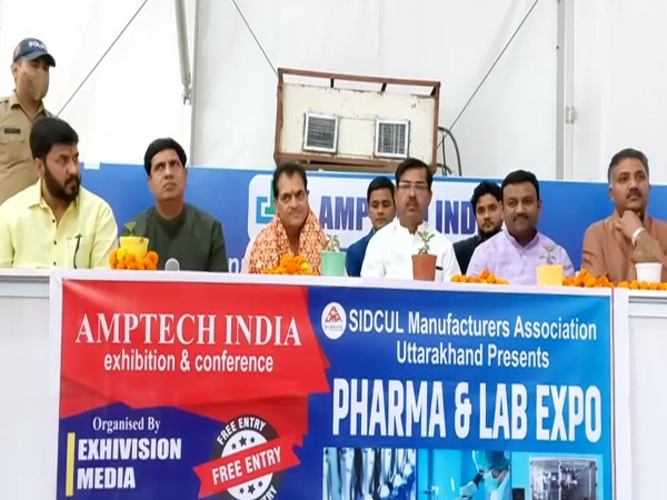 State Cabinet Minister Premchand Aggarwal at the last day of pharma exhibition in Haridwar (Phot/ANI)