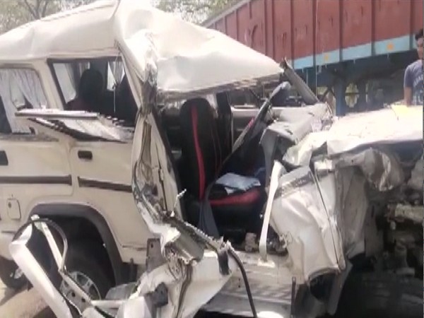 A visual of the SDM's SUV after the accident. (Photo/ANI)