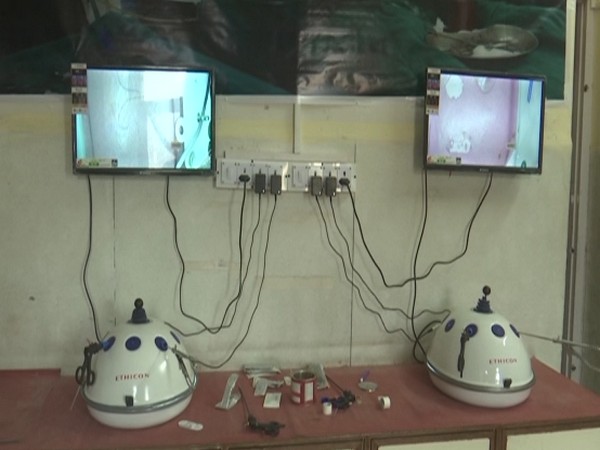 Endo(Laparoscopic) Skill Lab in the Rainawari's JLNM Hospital of Jammu and Kashmir (Photo/ANI)