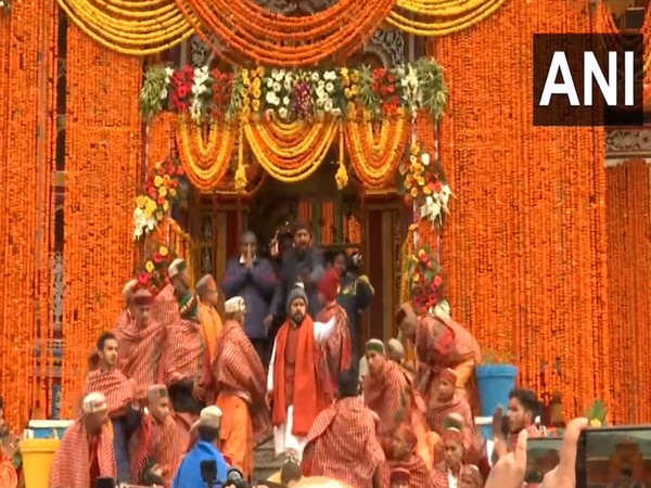 Visual from the Badrinath Dham (Photo/ANI)