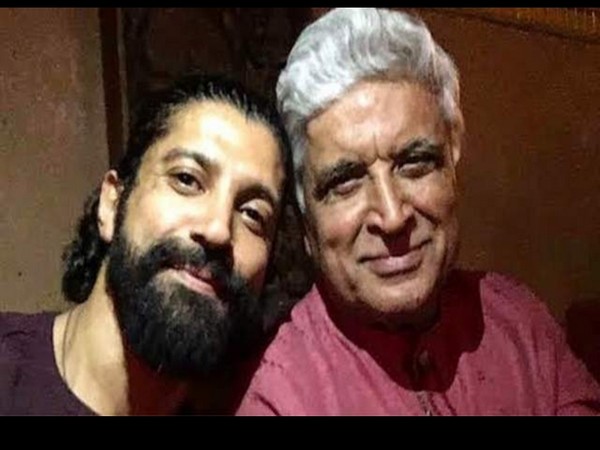 Farhan Akhtar and Javed Akhtar (Image source: Twitter)
