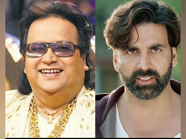 Akshay Kumar and late Bappi Lahiri (Image source: Twitter)