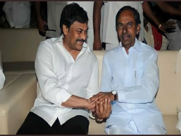Chiranjeevi and KCR (Image source: Twitter)