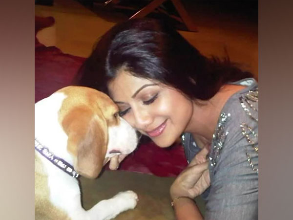 Shilpa Shetty Kundra with her dog (Image source: Instagram)