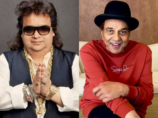 Dharmendra and late Bappi Lahiri (Image source: Twitter)