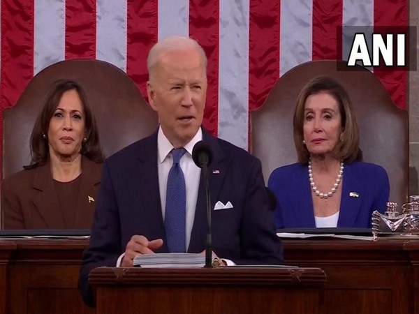 US President Joe Biden addressing the US Congress