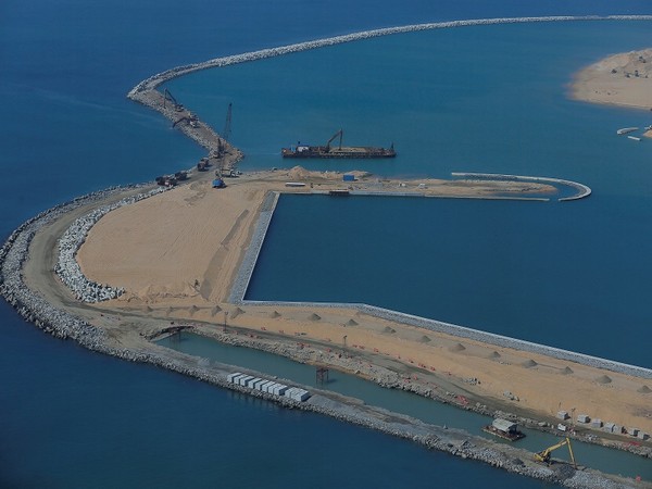 Colombo Port City construction site in Colombo. (Photo Credit - Reuters)