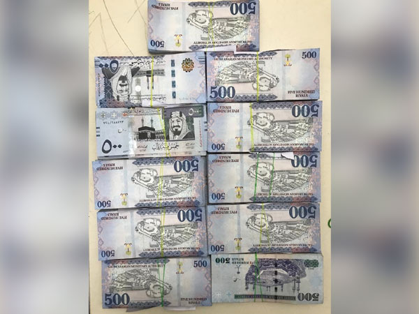 Saudi Arabian Riyal seized by DRI. Photo/ANI