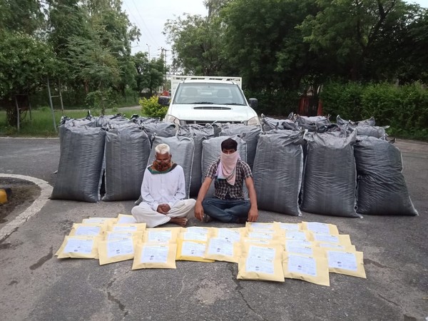 NCB officials seized 855.45 kg poppy straw on Tuesday. Photo/ANI