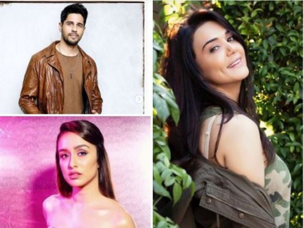Bollywood actors Preity Zinda, Sidharth Malhotra, and Shraddha Kapoor (Image courtesy: Instagram)