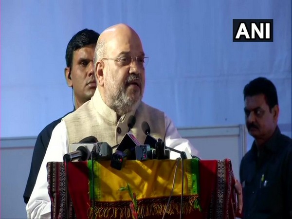 Union Home Minister Amit Shah speaking at an event in New Delhi on Monday.