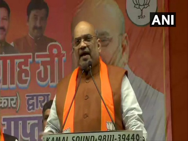 Union Home Minister Amit Shah speaking at a rally in New Delhi on Friday. (Photo/ANI)