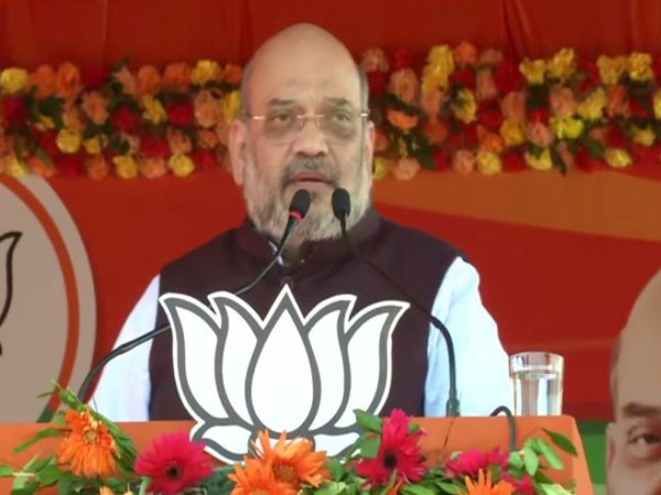 Union Home Minister Amit Shah addressing an election rally in Latehar, Jharkhand on Thursday. (Photo/ANI)