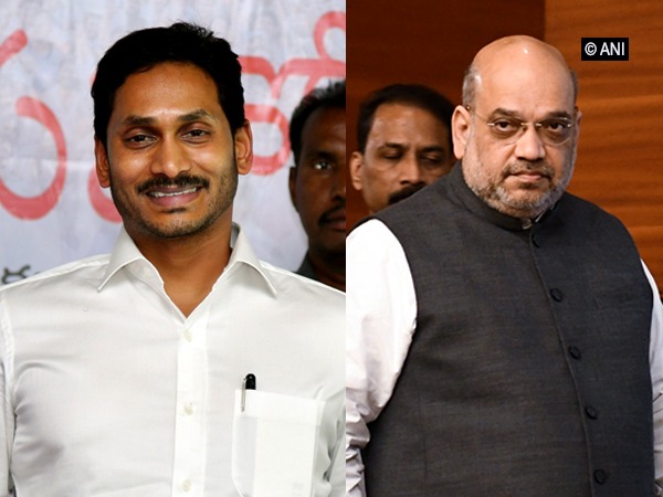 Andhra Pradesh Chief Minister YS Jagan Mohan Reddy, Union Home Minister Amit Shah. File photo/ANI