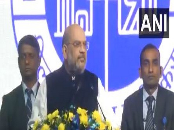 Union Home Minister Amit Shah speaking at a foundation ceremony of Bharat Vandana Park on Tuesday. (Photo/ANI)
