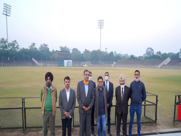 BCCI secretary Jay Shah with PCA and UTCA Chandigarh officials. (Photo/ Jay Shah Twitter)