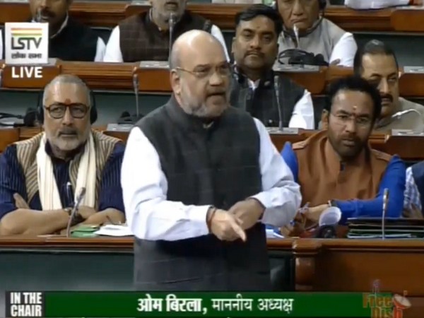 Union Home Minister Amit Shah [File Photo] Pic courtesy: Lok Sabha TV