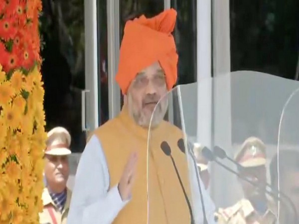Home Minister Amit Shah addressing newly-minted IPS officers at the Sardar Vallabhbhai National Police Academy in Hyderabad. (Photo/ANI)