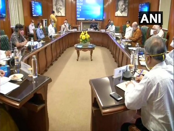 Union Home Minister Amit Shah at the meeting held in New Delhi on Friday. Photo/ANI