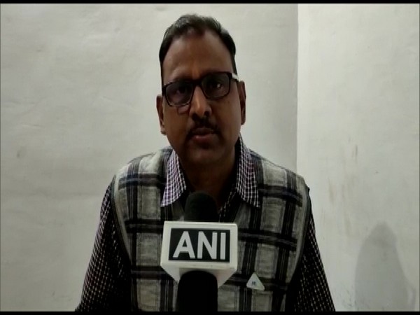 ASP Mukesh speaking at Shahdol on Sunday.