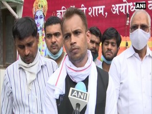 Shaheen Bagh social activist Shahzad Ali speaking to ANI in New Delhi on Sunday. Photo/ANI