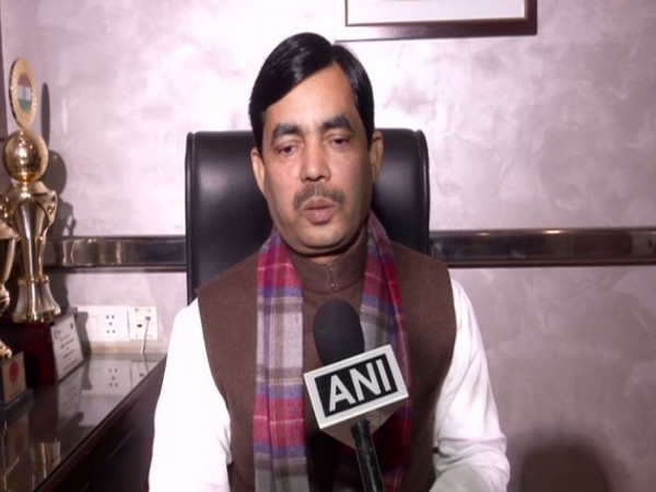 BJP leader Shahnawaz Hussain speaking to ANI in New Delhi on Monday. (Photo/ANI)