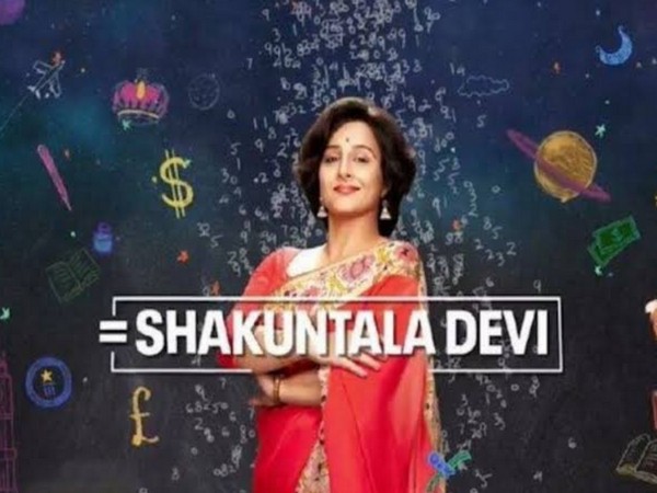 Poster of the movie 'Shakuntala Devi' featuring Vidya Balan (Image source: Twitter) 