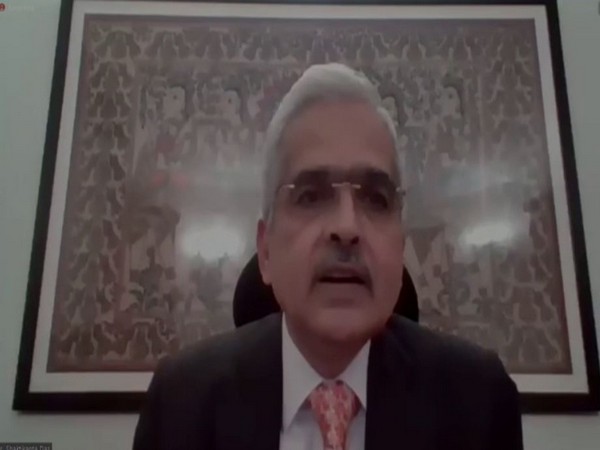 RBI Governor Shaktikanta Das speaking at the book launch on Wednesday. Photo/ANI