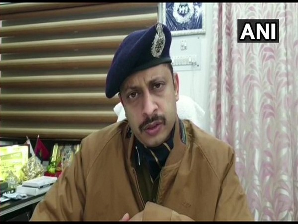 SSP Shalabh Mathur speaking to media in Mathura on Thursday. (Photo/ANI)